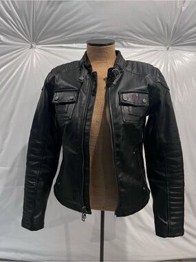 Harley-Davidson Riding Gear 98115-16VM Black Label Quilted Coated Denim Jacket M